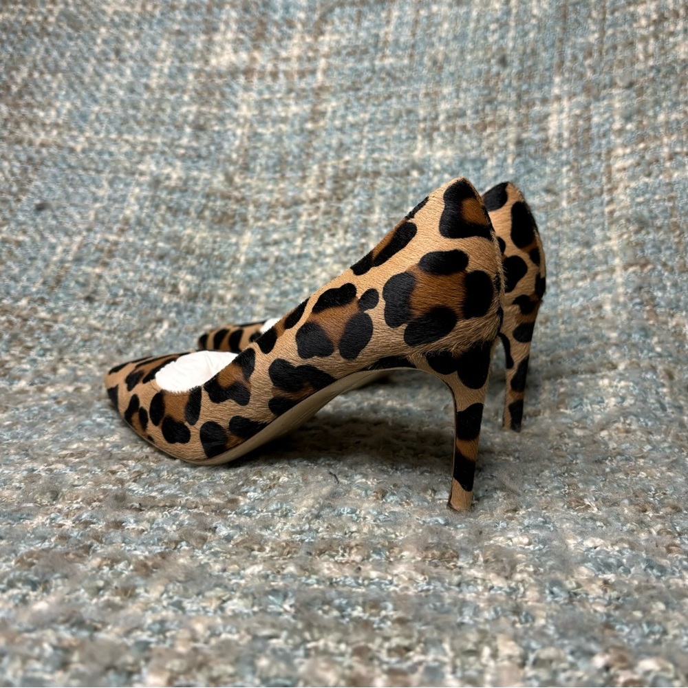 Rupert Sanderson New Nada Leather Stiletto Heels in Leopard Pony - Picture 4 of 10